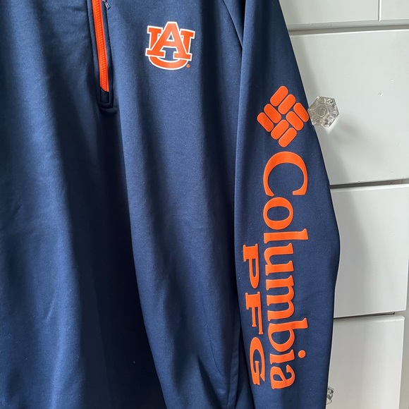 Men’s Auburn Columbia PFG Quarter-Zip - Picture 2 of 7